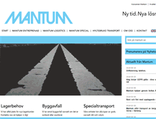 Tablet Screenshot of mantum.se